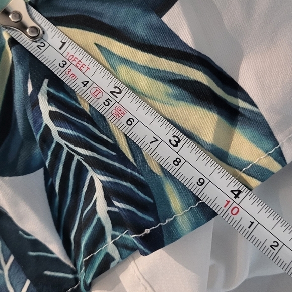 Tropical Patchwork Printed Cami Belted Romper - Picture 10 of 11